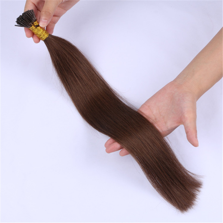 China double drawn mini i tip hair extensions suppliers wholesale QM043